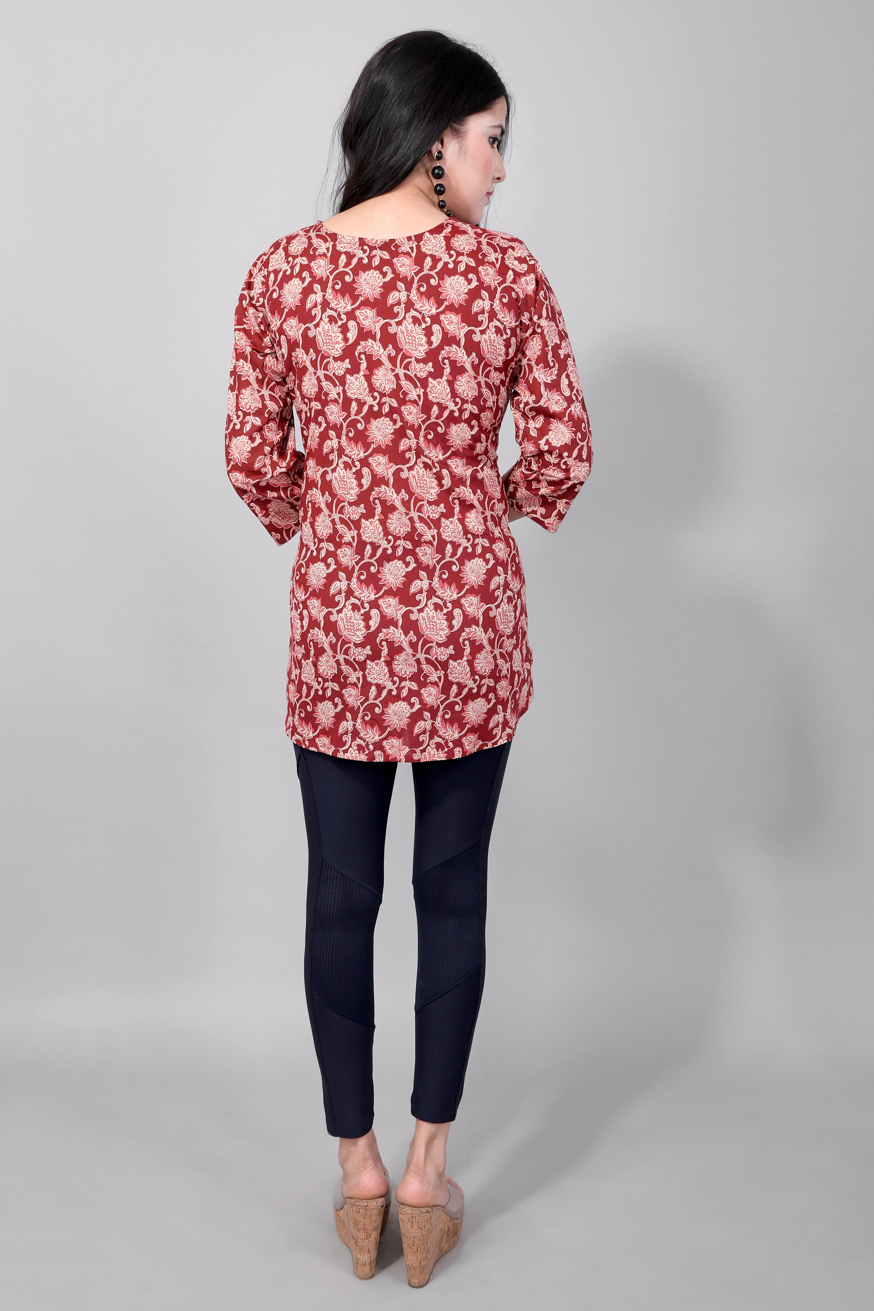 Printed Short Cotton Kurti