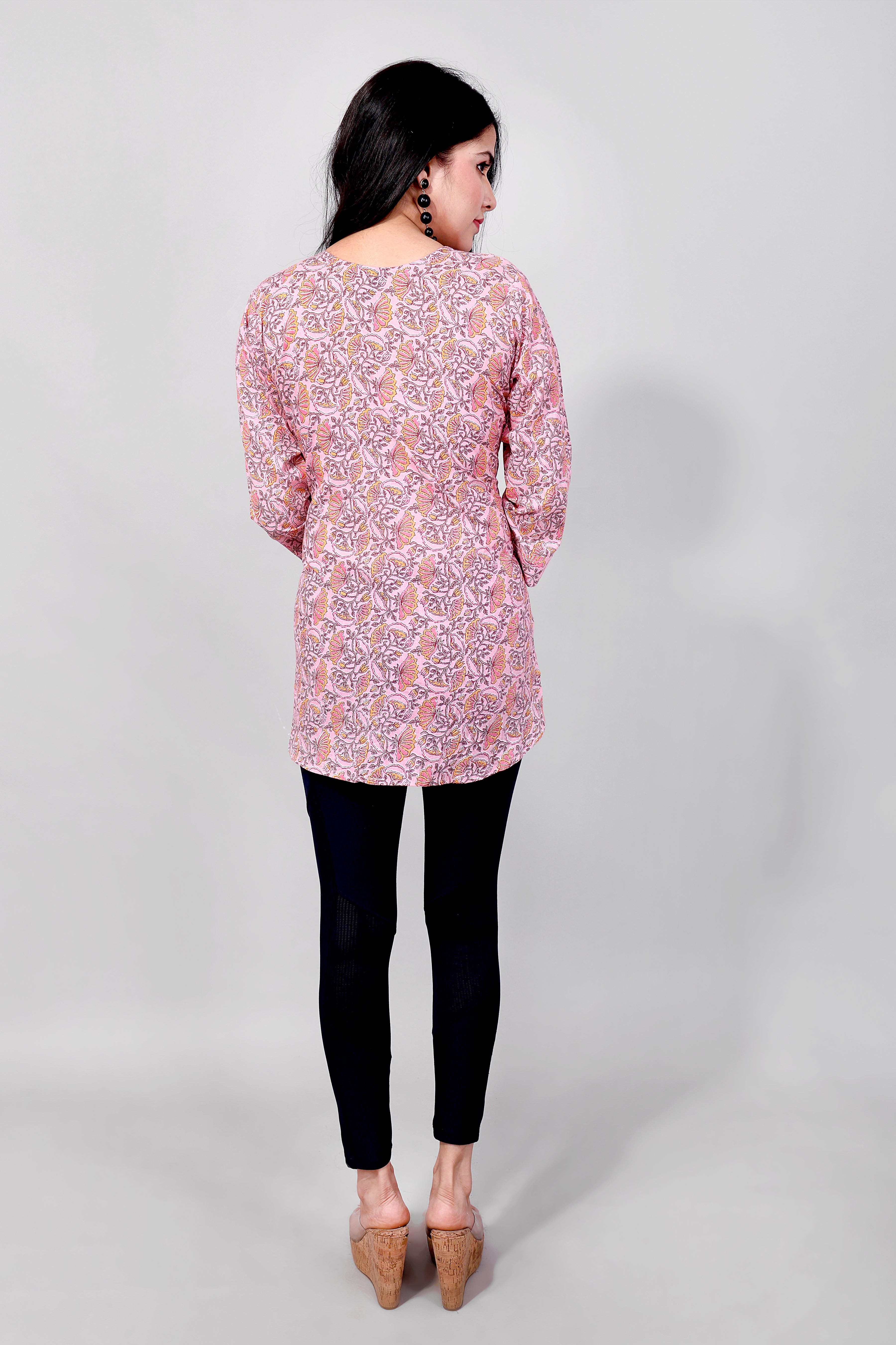 Pink Short Kurti
