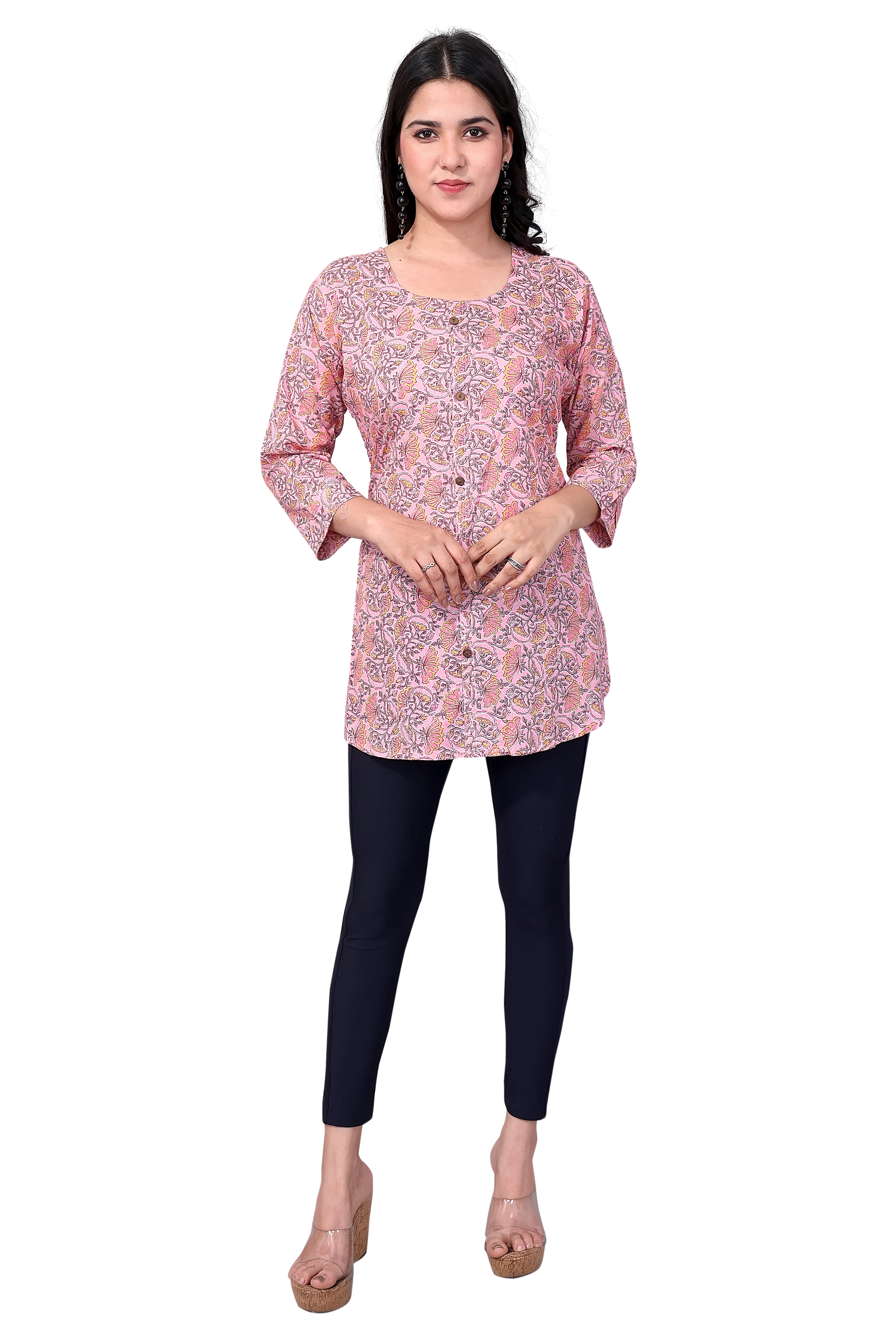 Pink Short Kurti