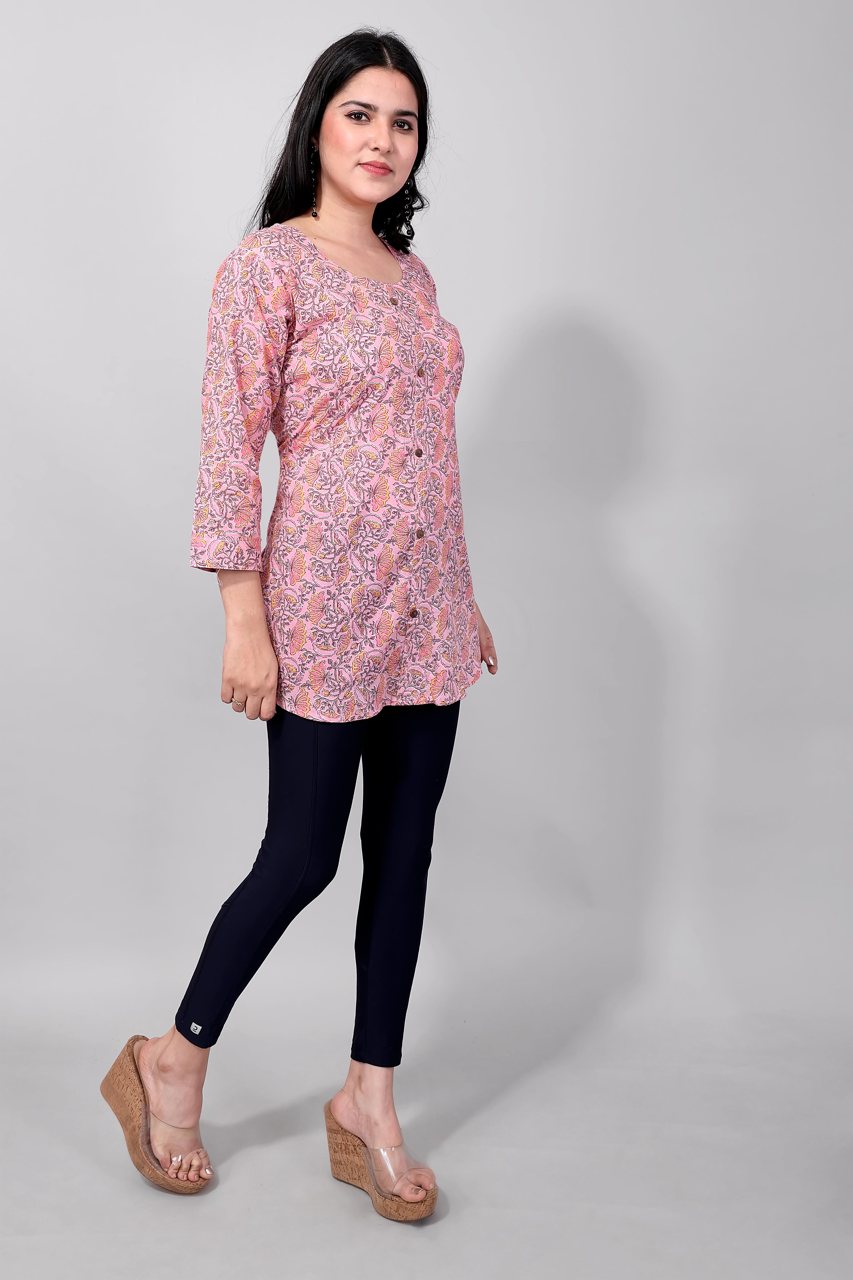 Pink Short Kurti