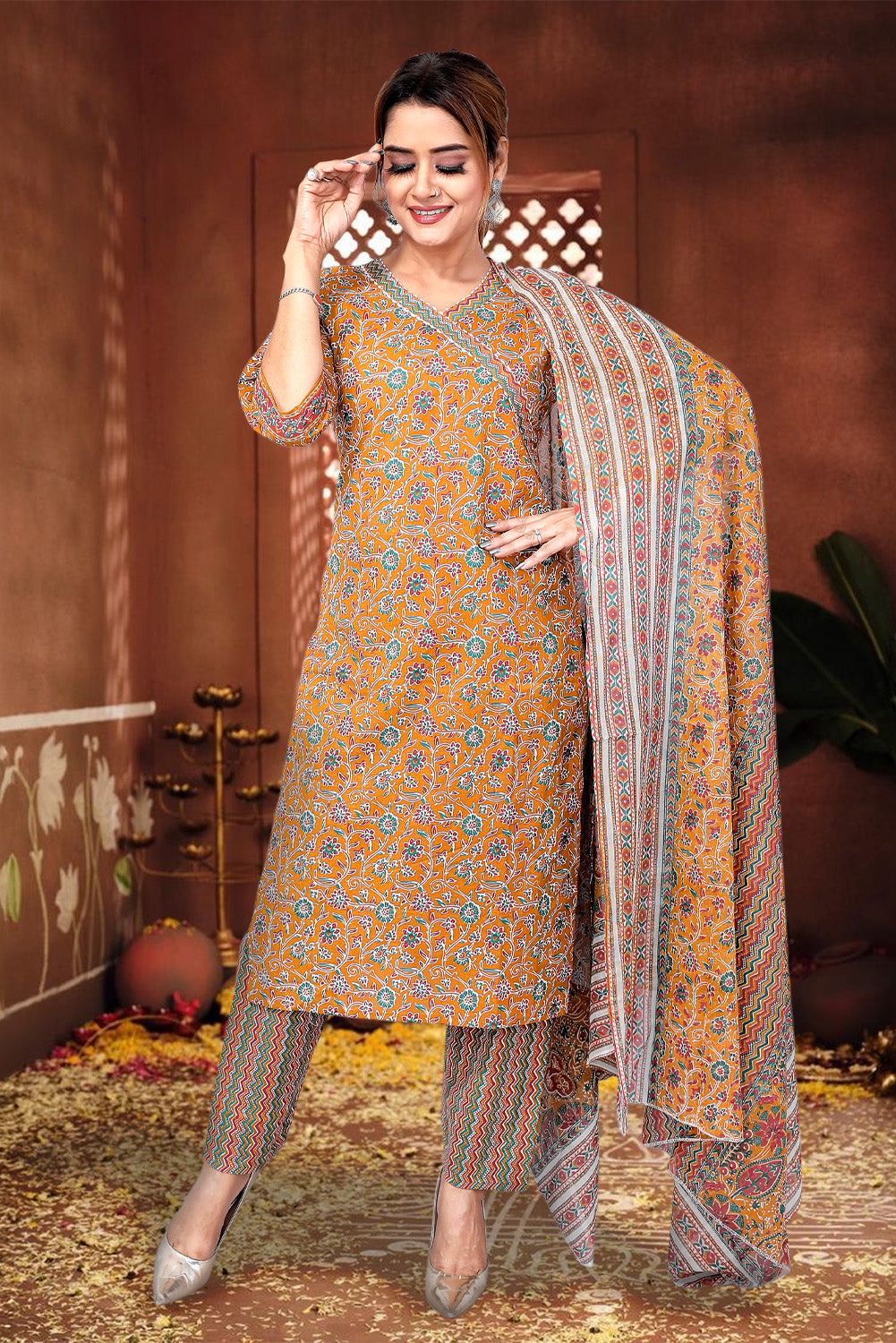 Brown Chic Kurti Set