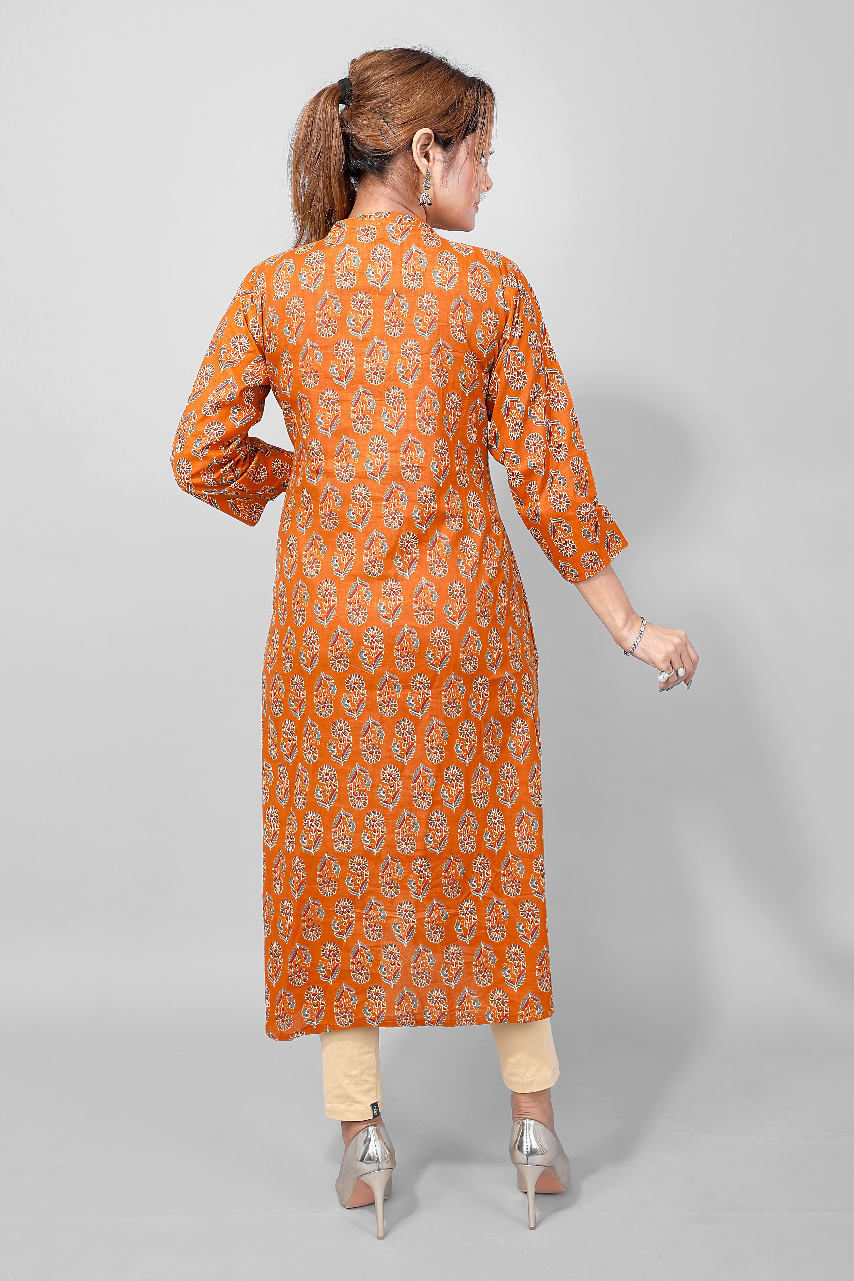 Mustard Long Kurta
