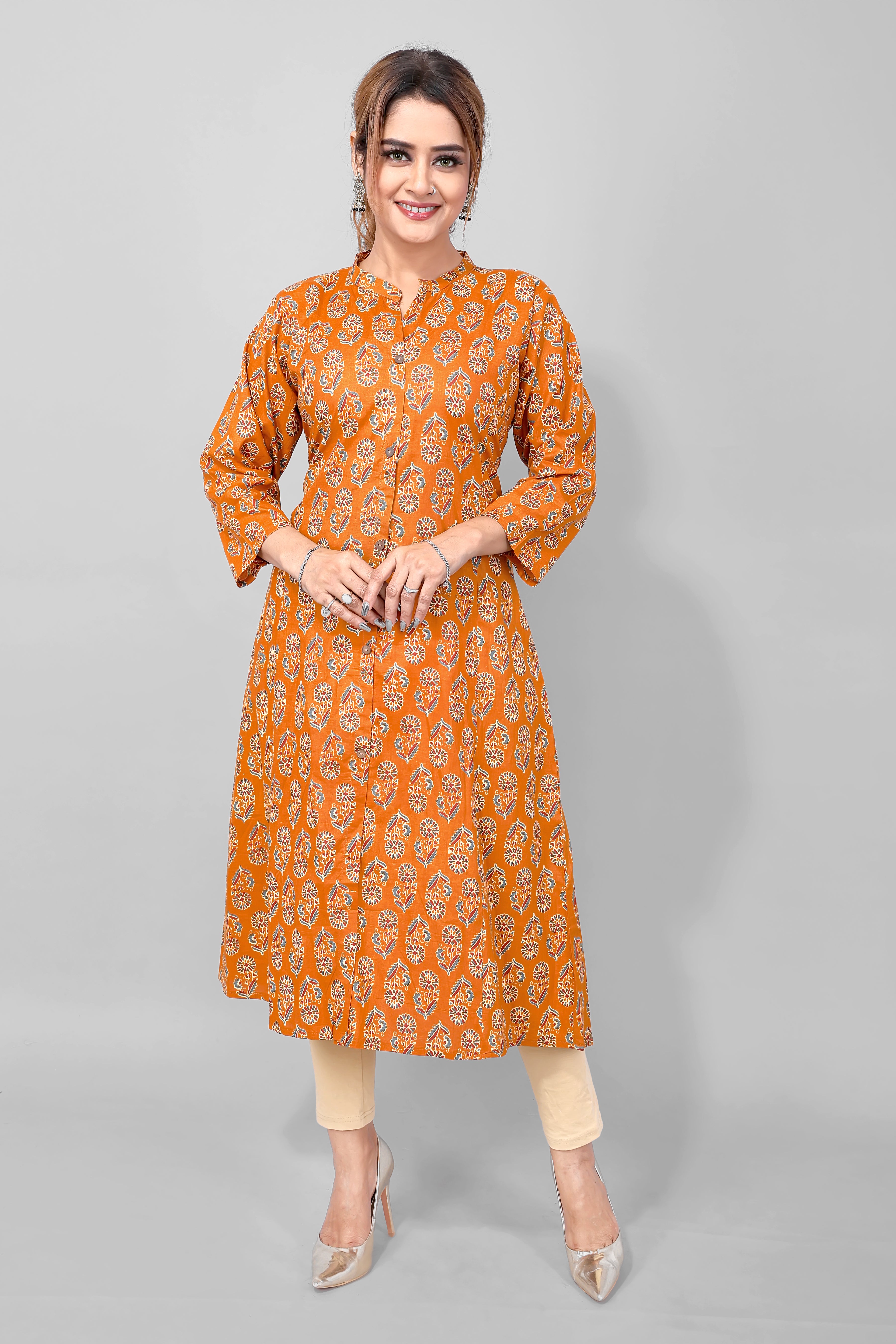 Mustard Long Kurta