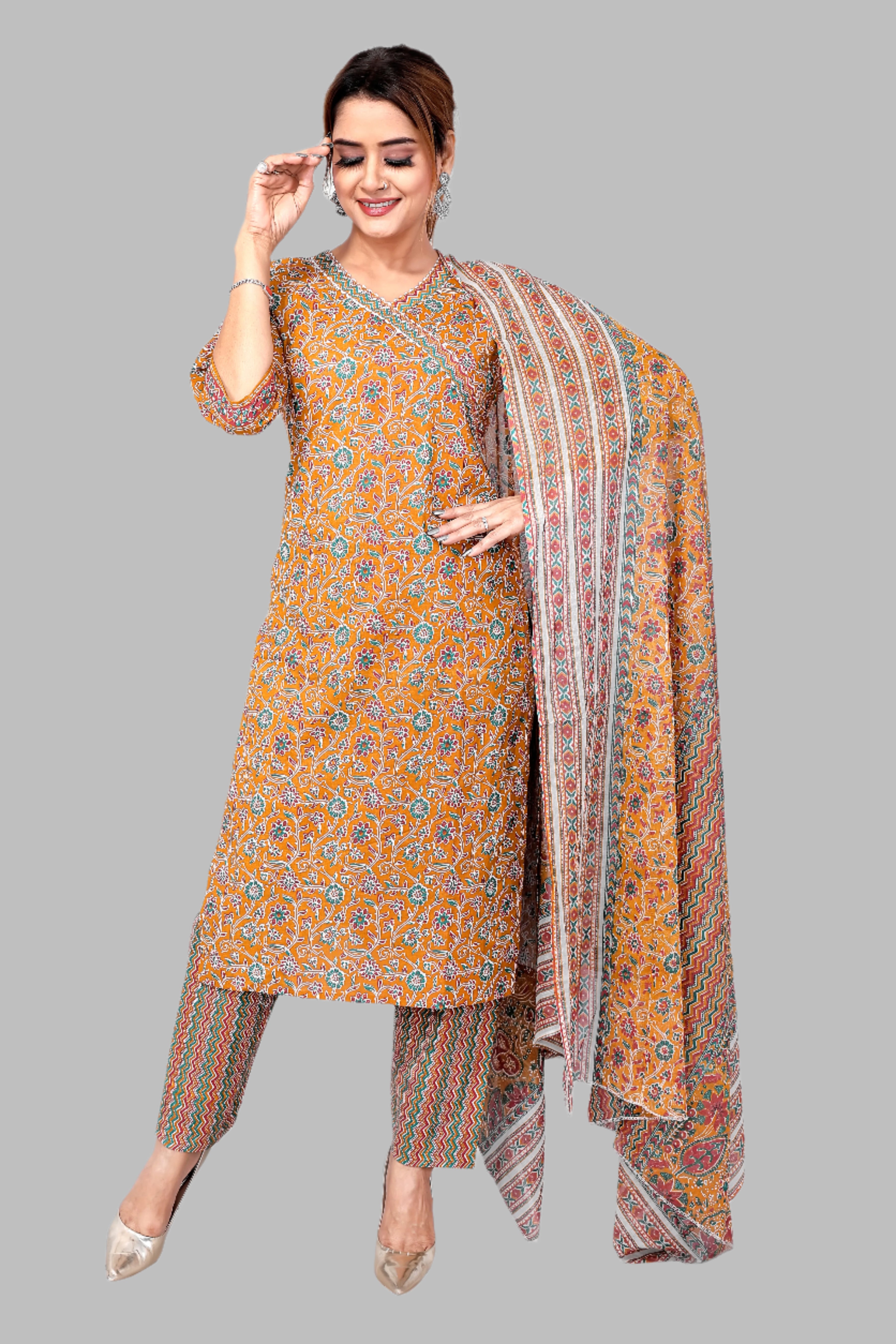 Brown Chic Kurti Set