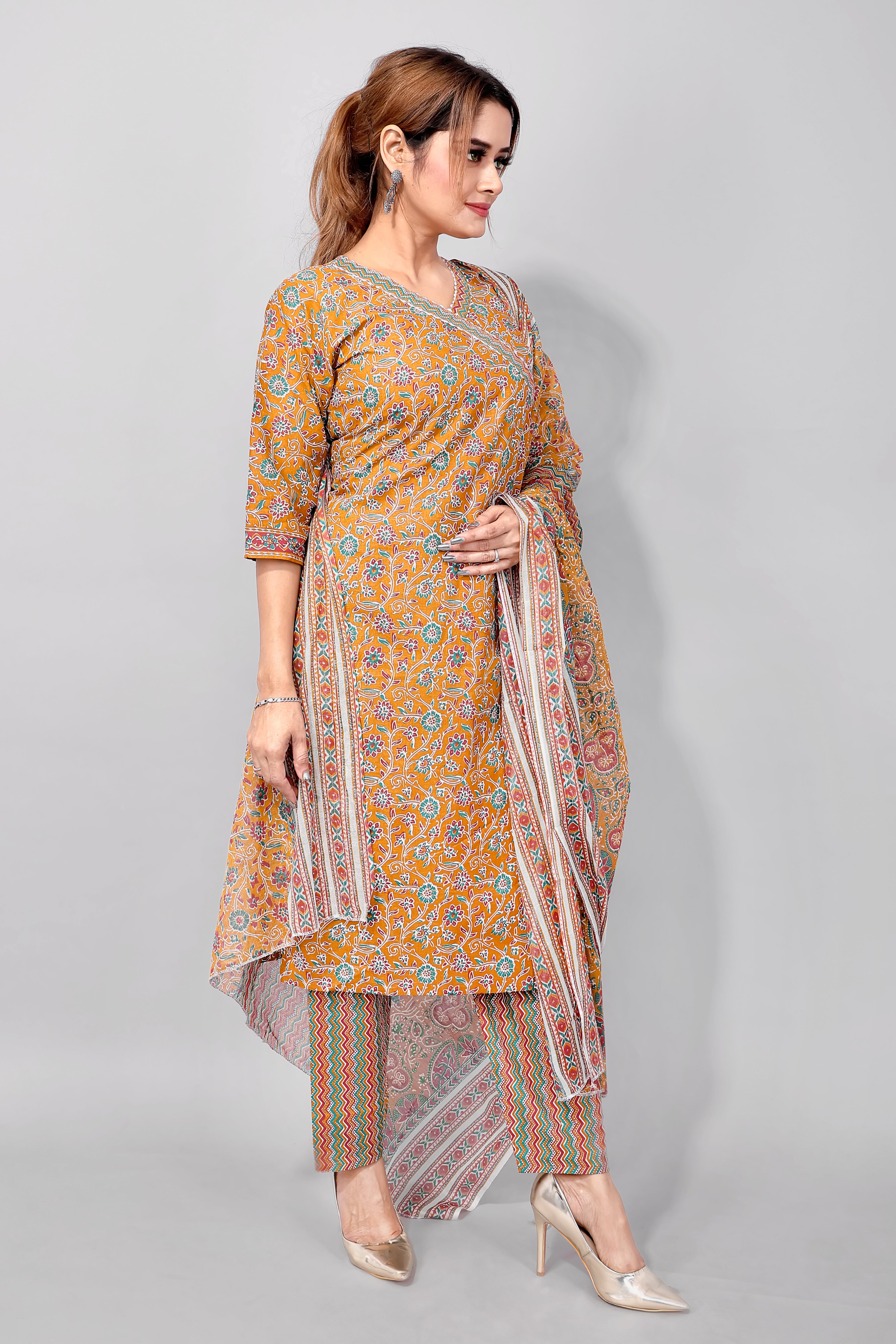 Brown Chic Kurti Set